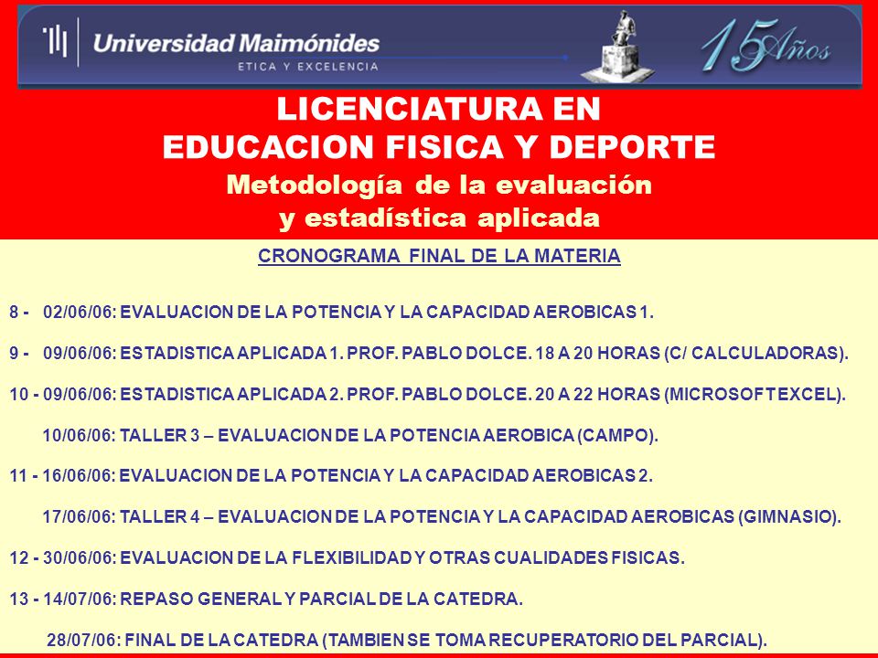 Evaluacion de potencia y capacidad anaerobica